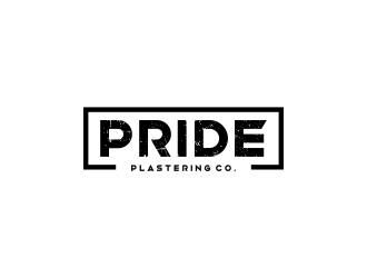 Pride Plastering Co. logo design by CreativeKiller