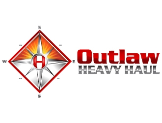 Outlaw Heavy Haul logo design by Suvendu