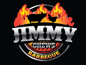 Jimmy Chews BBQ logo design by AamirKhan
