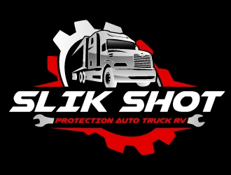 SLIK SHOT PROTECTION  AUTO TRUCK RV  logo design by AamirKhan