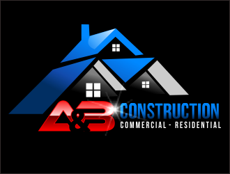 A & B Construction logo design by bosbejo