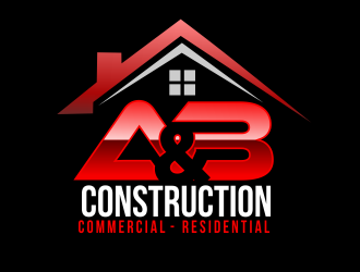 A & B Construction logo design by bosbejo
