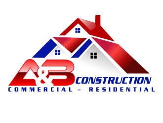 A & B Construction logo design by bosbejo