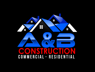 A & B Construction logo design by bosbejo