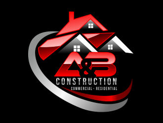 A & B Construction logo design by bosbejo