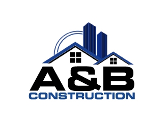A & B Construction logo design by AamirKhan