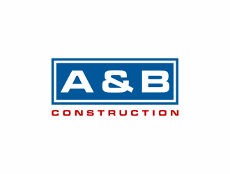 A & B Construction logo design by Franky.