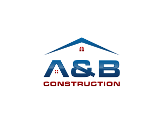 A & B Construction logo design by mbamboex