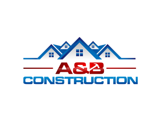 A & B Construction logo design by Gwerth