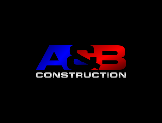 A & B Construction logo design by ubai popi