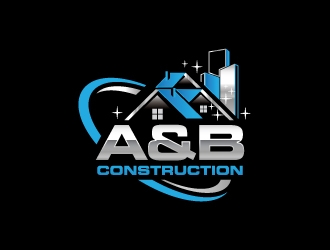A & B Construction logo design by zakdesign700