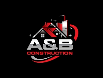 A & B Construction logo design by zakdesign700