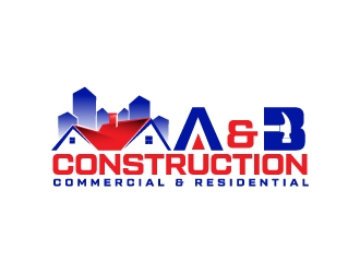 A & B Construction logo design by Erasedink