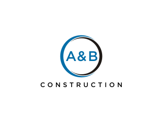 A & B Construction logo design by Barkah