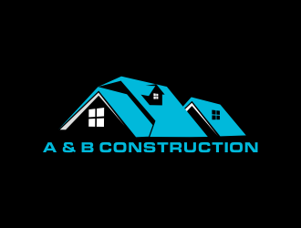 A & B Construction logo design by Greenlight