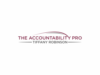 The Accountability Pro (with my name Tiffany Robinson as an added element that can be added or removed) logo design by luckyprasetyo