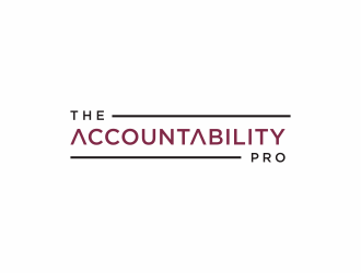 The Accountability Pro (with my name Tiffany Robinson as an added element that can be added or removed) logo design by Editor