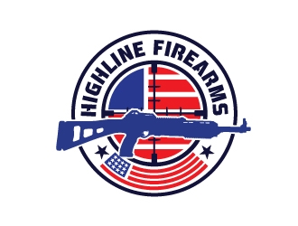 HighLine Firearms logo design by ozenkgraphic