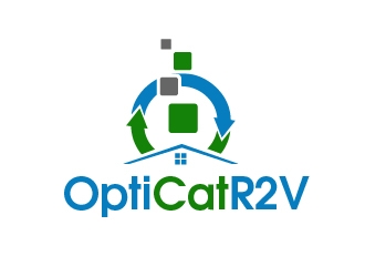 OptiCat R2V logo design by shravya