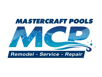 MasterCraft Pools logo design by PRN123