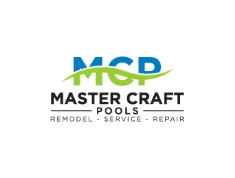 MasterCraft Pools logo design by wongndeso