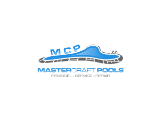MasterCraft Pools logo design by sodimejo