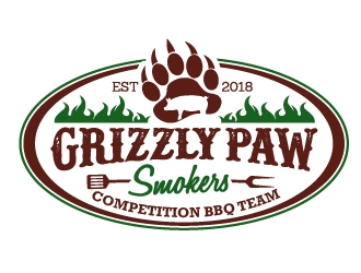 Grizzly Paw Smokers logo design by jaize