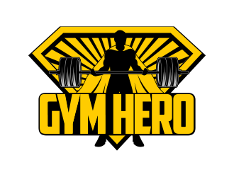 Gym Hero logo design by beejo