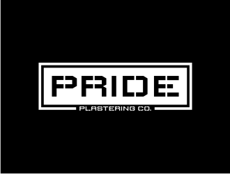 Pride Plastering Co. logo design by johana