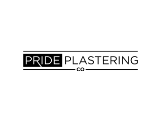 Pride Plastering Co. logo design by IrvanB