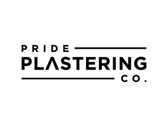 Pride Plastering Co. logo design by akilis13