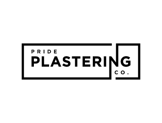 Pride Plastering Co. logo design by akilis13