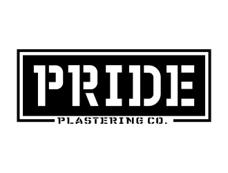 Pride Plastering Co. logo design by graphicstar
