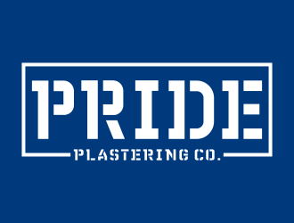 Pride Plastering Co. logo design by graphicstar