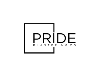 Pride Plastering Co. logo design by Barkah