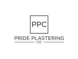 Pride Plastering Co. logo design by Barkah