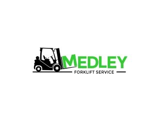 Medley Forklift Service logo design by onetm