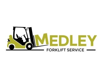 Medley Forklift Service logo design by onetm