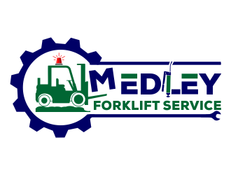 Medley Forklift Service logo design by kopipanas