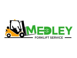 Medley Forklift Service logo design by onetm