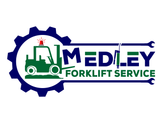 Medley Forklift Service logo design by kopipanas