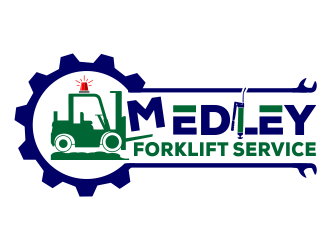 Medley Forklift Service logo design by kopipanas