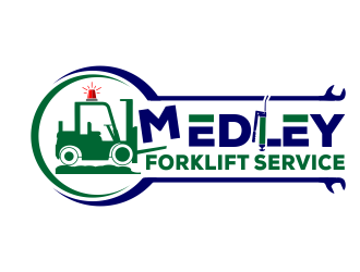 Medley Forklift Service logo design by kopipanas
