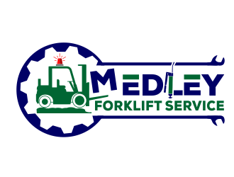 Medley Forklift Service logo design by kopipanas