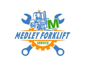 Medley Forklift Service logo design by AYATA