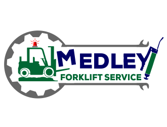 Medley Forklift Service logo design by kopipanas