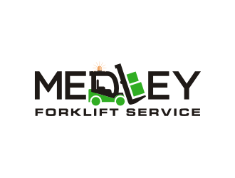 Medley Forklift Service logo design by Barkah