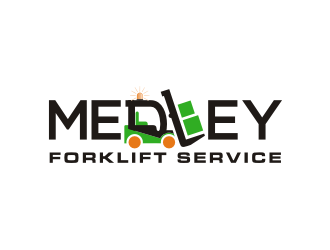 Medley Forklift Service logo design by Barkah
