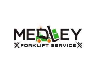 Medley Forklift Service logo design by Barkah
