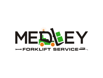 Medley Forklift Service logo design by Barkah